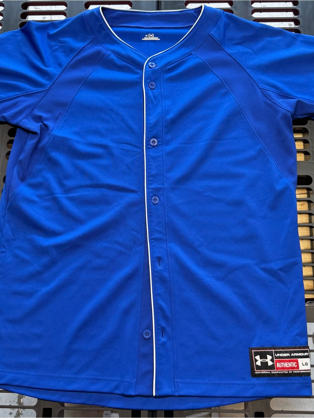 Under Armour Blue Athletic Jersey with Authentic Patch